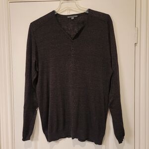 John Varvatos Collection linen Henley